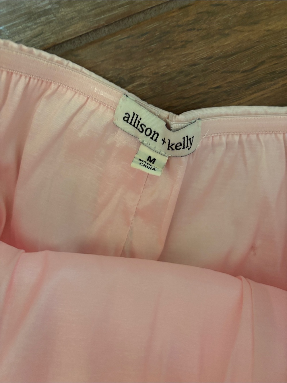 EUC Allison & Kelly Taffeta Light Pink Bow Back Mini Dress - Picture 5 of 9
